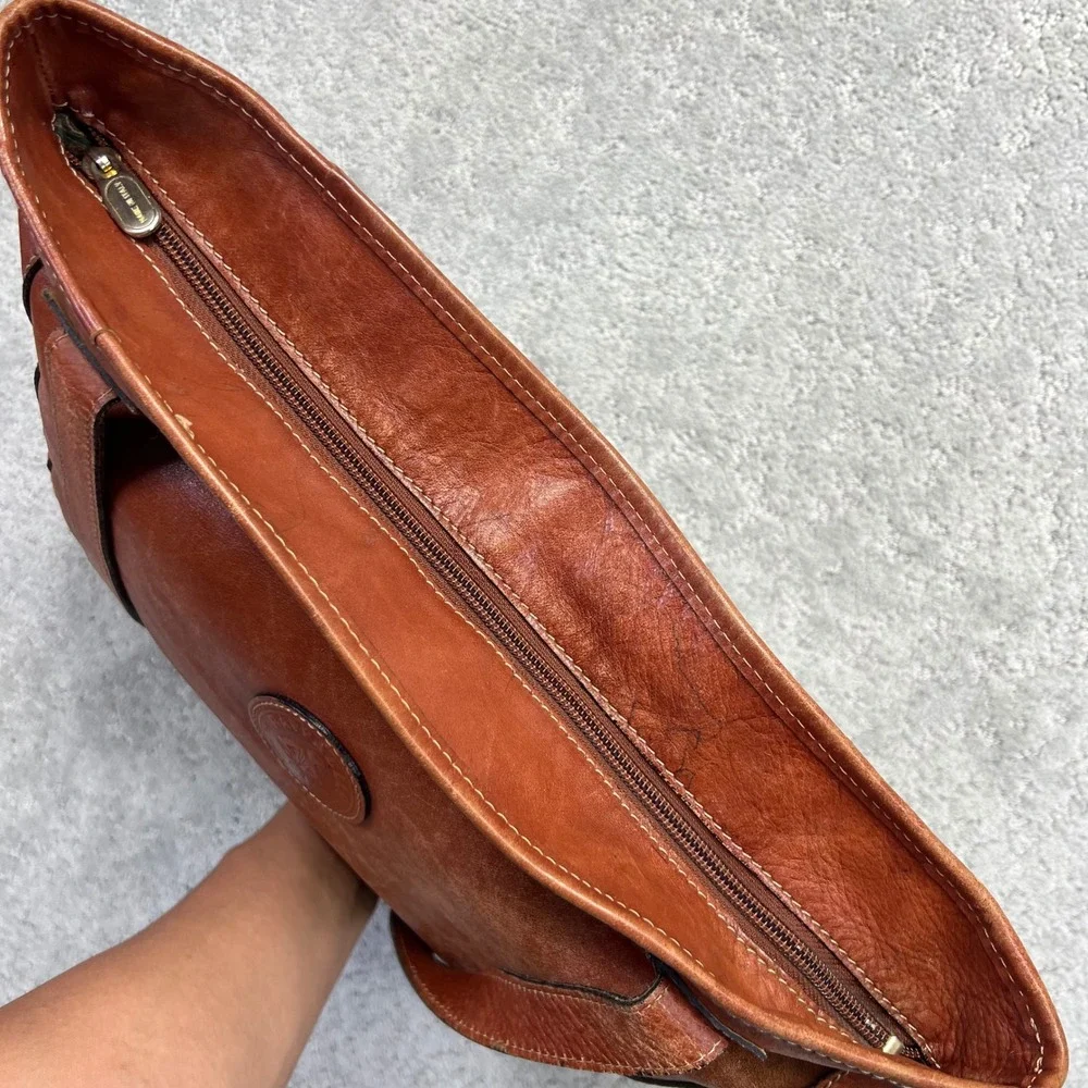 Raffaello Firenze Tote Bag Genuine Leather Arte Fiorentina Florence Italy Made